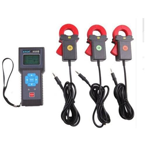 ETCR8300B AC Current Of Three Channel Current Monitoring Recorder Current Clamp