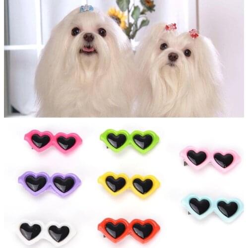 KA0008 New Fashion Pet Sunglasses Dog Hairpin Dress Up Glasses Hairpin Jewelry Hair Accessories Chihuahua Pet Accessories