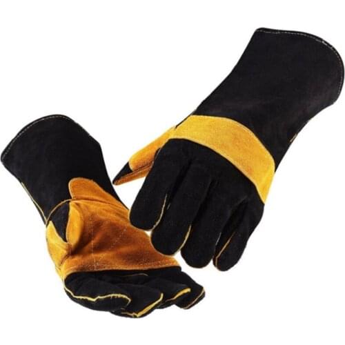 40cm Leather Welding Gloves - For Tig Welders/Mig/Fireplace/Stove/BBQ/Gardening/Welding Mask/DIY Wood Working