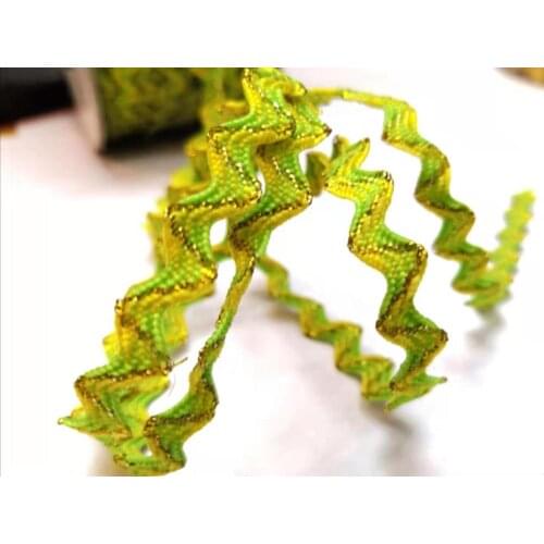 10 Yards7mm Multi Colors Ribbon Ric Rac Zig Zag Lace Trimming Ribbon For Patchwork Craft Decoration