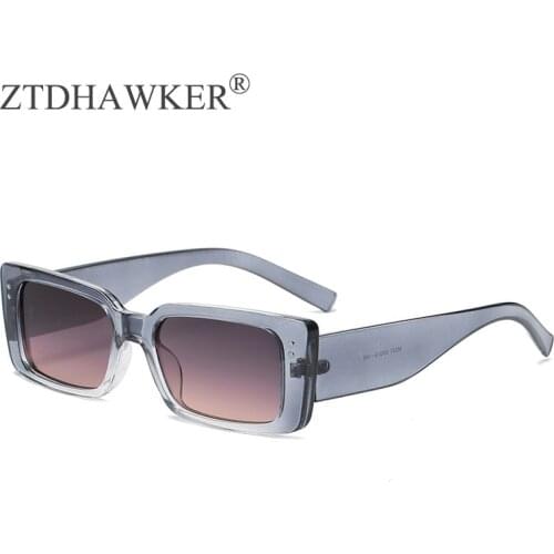 2021 New Retro Square Small Frame Sunglasses Ladies Street Fashion Fashion Personality Rice Nail Temperament Glasses UV400