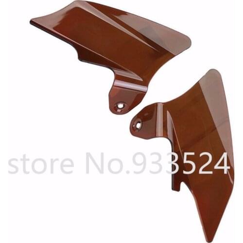 Pair Reflective Saddle Shield Air Heat Deflector For Harley Electra Glide Road Glide Road King Touring FLHT Motorcycle