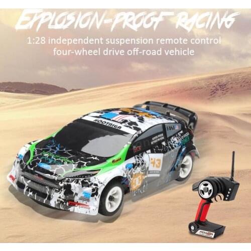 HobbyLane K989 1/28 2.4G 4WD Brushed RC Remote Control Rally Car RTR with Transmitter