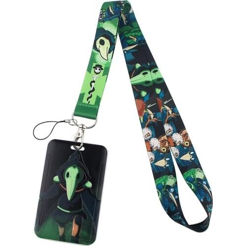 LX595 Pestilence Doctor Lanyards Id Badge Holder For Student Card Cover Business Card With Lanyard For Doctor Nurse