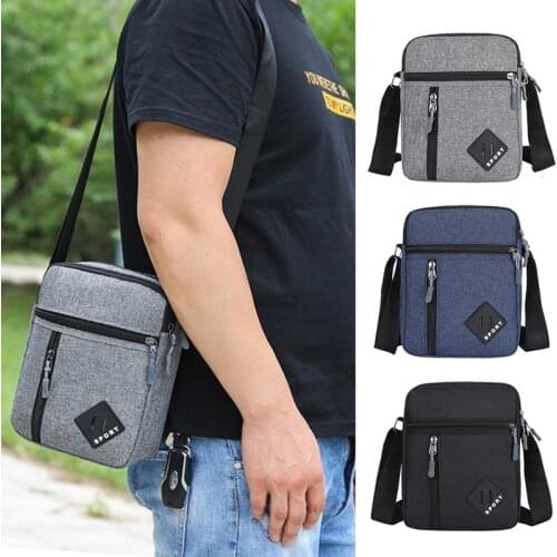 New Mens Messenger Bag Crossbody Shoulder Bags Men Small Sling Pack For Work Business Waterproof Oxford Packs Satchel Purse
