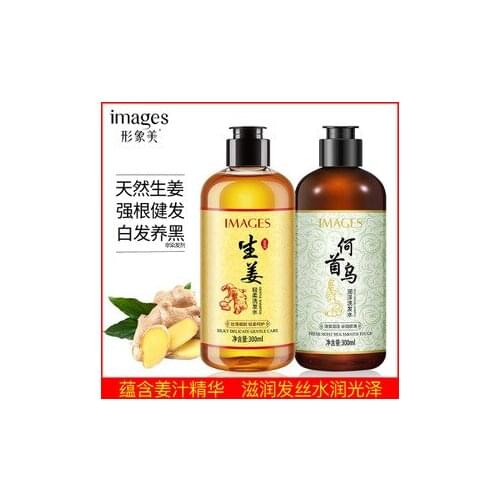 Hair Care Ginger Shampoo Gentle Moisturizing Refreshing Nourishing Polygonum Multiflorum Cleaning Hair Loss Treatment Growth