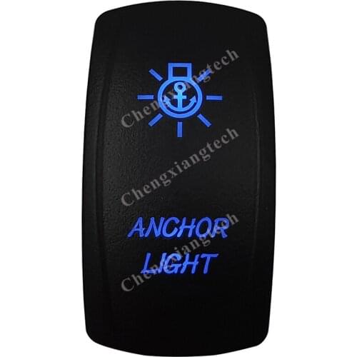 Anchor Light Car Boat Blue Led Lasor 5 Pin Rocker Toggle Switch On Off 12v 24v Marine Grade for Carling Arb Narva 4x4