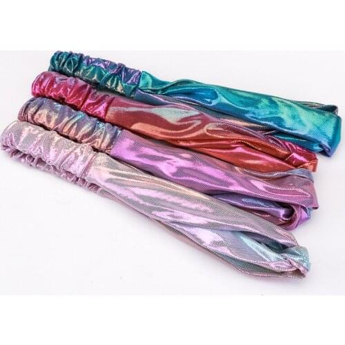 Fashion Hot Sale Ballroom Sequin Headband Super Flash Laser Cross Fabric Headband Women