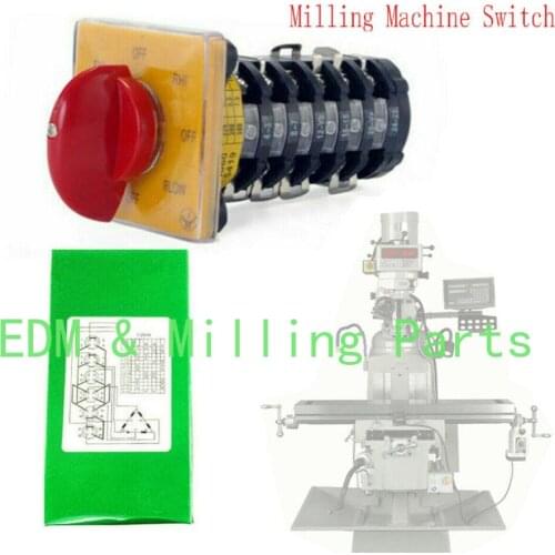 1X Milling Machine Part Import Forward Reverse Speed CNC 6 Part Switch For Bridgeport