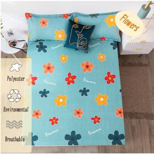 1pc Mattress Cover For Bed Quilted Fitted Sheet For 4 Sizes Cute Hot Style Bed Fitted Sheet Bedspread Twin Full Queen King