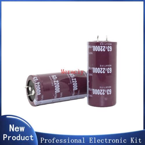 12PCS-2PCS 63V22000UF 22000UF 63V High frequency long life Electrolytic Capacitors volume: 35X50MM 35X60MM best quality