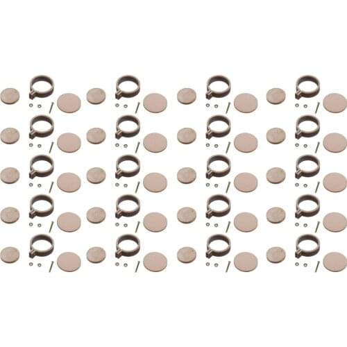 20 Pcs Mini Round Wood Embroidery Hoops Ring Set Cross-Stitch Frame for Children Adults DIY Crafts Pendant