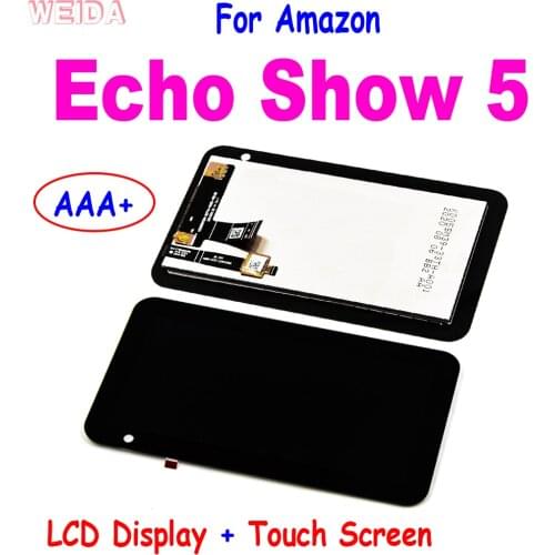 AAA+ 5.5" LCD For Amazon Echo Show 5 LCD Display Touch Screen Digitizer Assembly Replacement Parts Tools