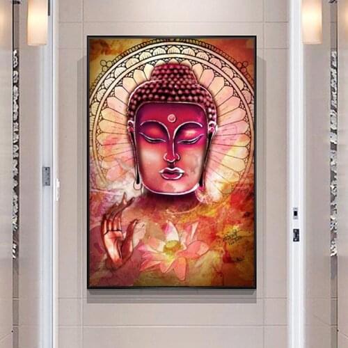 Buddha Wall Art Canvas Prints Abstract Buddhist art Paintings On The Wall Posters And Prints Buddhism Wall Pictures Home Decor
