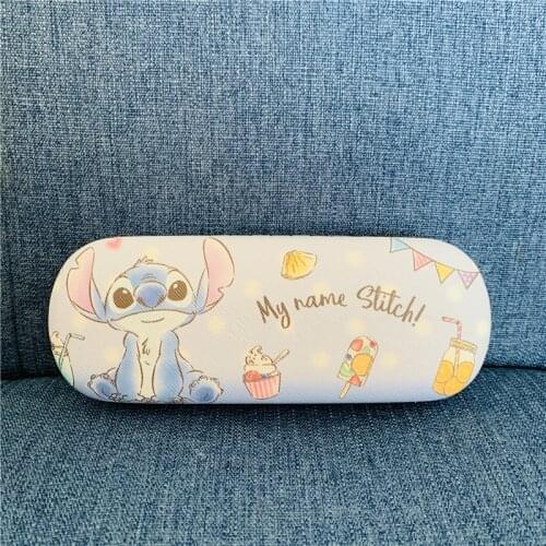 Disney Stitch Anime Figures Cartoon Product Cosplay Accessories Storage Glasses Case Unisex Gift