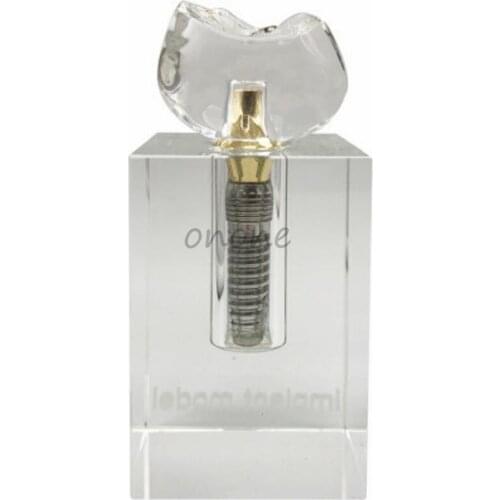 1pcs Dental Implant Demonstration Crystal Teeth Model Study Teach Model Communication Transparent