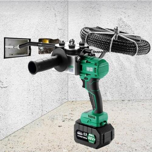 CX-8006 88VF 10000MAN electrician fully automatic wall threading machine electric charging cable threading machine 40m/min