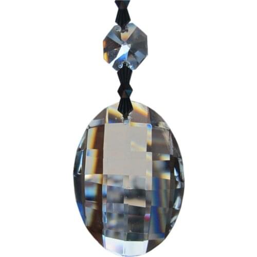 Garland 10 Transparent Chandelier gorgeous 33% Full Crystal Healing Pendulum Lamp Prisms Hanging Pendants Rainbows 3.7'' M02030