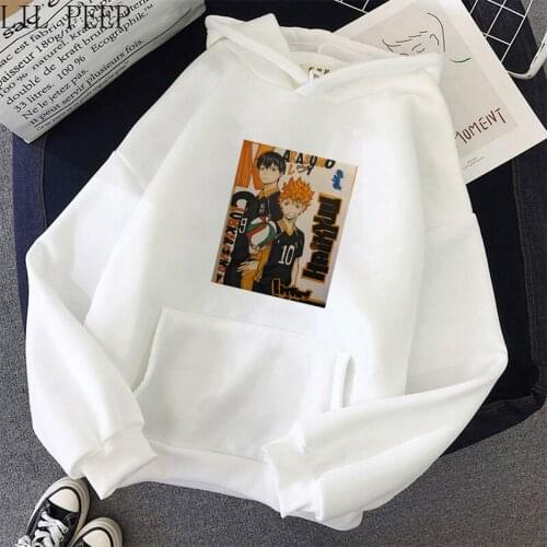 Haikyuu Anime woman hoodies oversized Sweatshirt spring Streetwear Printing Hoodies Pullovers Harajuku Winter Hoodie