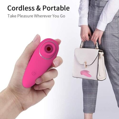 Clitoris Suck Massager Vacuum Clit Sucking Nipple Suction Stimulation Waterproof Rechargeable Adult Sex Toy for Woman