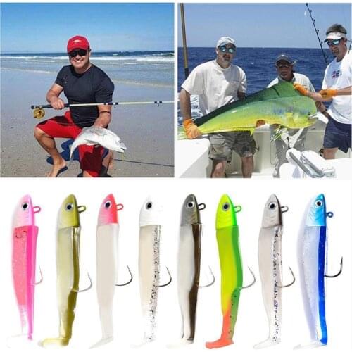 1 Set Black Minnow Jig Head Fishing Lure Soft Pike Lure 5g/12g/ 25g Bass Fishing Shad Soft Bait Boat Code Seabass Bait for Zand