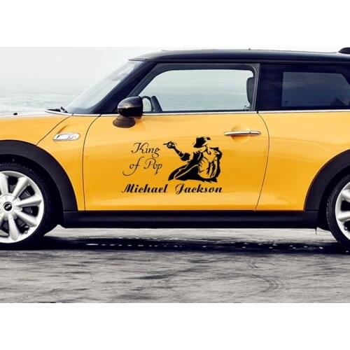 Michael Jackson King of POP Music Car Stickers Creative Decoration Decals Doors Auto Tuning Styling Vinyls D21