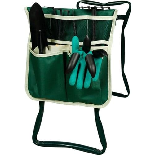 Newly Portable Garden Kneeler Pouch For Kneeling Chair Multi Pocket Gardening Tools Storage Pouch Portable Tool Kit