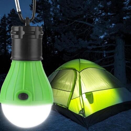 3 LED Mini Portable Latern Tent Lamp LED Bulb Waterproof Hanking Hook Flashlight For Camping Emergency Hiking Light Use 3*AAA