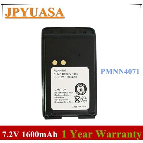 7XINbox 7.2V 1600mAh PMNN4071 PMNN4071AR NI-MH Rechargable Battery for Mag One A8 MP300 BPR40 Portable radio Walkie talkie