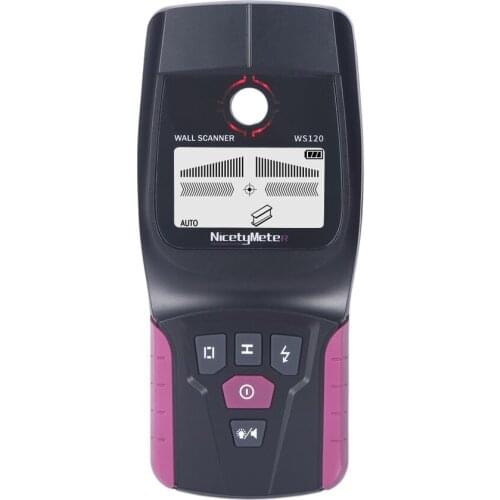 Handheld Multifunction Wall Detector Metal Wood Cable Wire Stud PVC Pipe Finder Scanner LED DIY Tester WS120