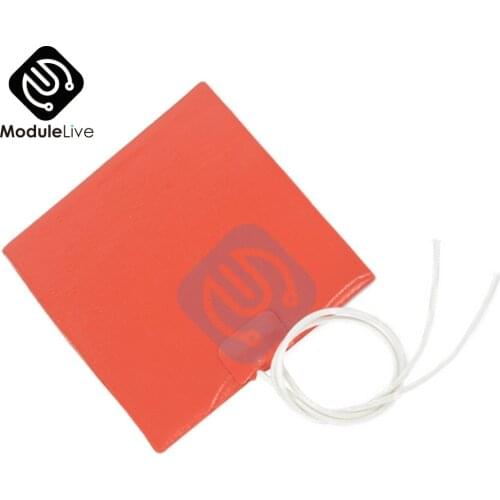 DC 12V 12W Silicone Heating Panel Constant Temperature Temp Rubber Heater Panel Plate 100*120mm For Heating Tools