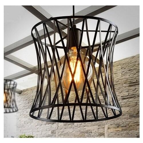 Nordic Loft Decor Iron Pendant Light Fixtures For Living Dining Room Bar Hanging Lamp LED Edison Industrial Vintage Lighting