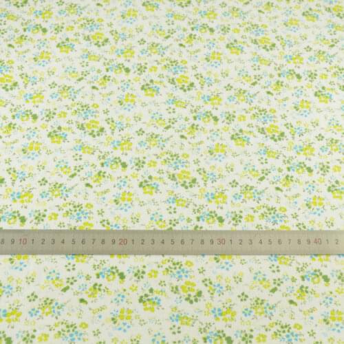 Plain Fat Quarter 100% Cotton Light Green Fabric Printed Floral Designs Cloth Dolls Patchwork Tela Home Textile Sewing Art Work
