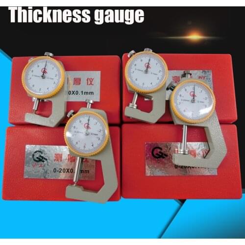Thickness gauge 0-10mm 0-20mm flat head/pointed head thick plate thickness/film paper thickness