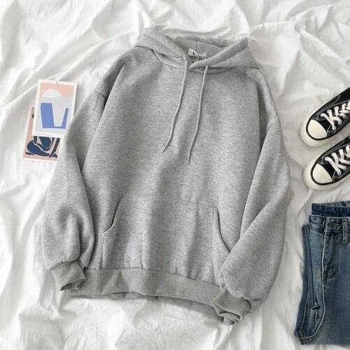 2021 Winter Mens Drawstring Hoodies Couples Sweatshirt Casual Thickened Long Sleeve Loose Pullover Cotton Tops Male Clothing