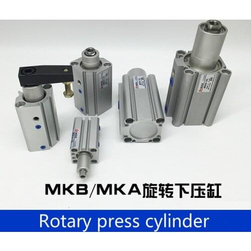 Type MKB16-10LZ MKA25-10RN SMC rotary swing 90 degree rotary clamping lower pressure corner cylinder