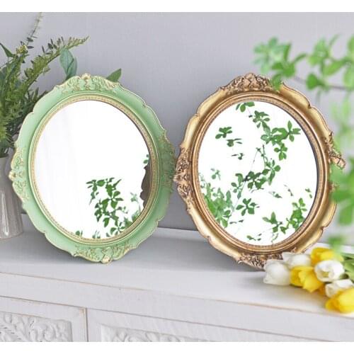Makeup Mirror Wall Hanging Tray Personality Photography Selfie Display Props Decorative Mirrors зеркало косметическое European