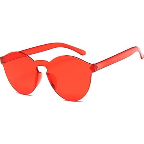 Thick Rimless Sunglasses Women Ocean Color Lens Sun Glasses Female Sexy Lady Transparent Shades UV400 Oculos De Sol gafas