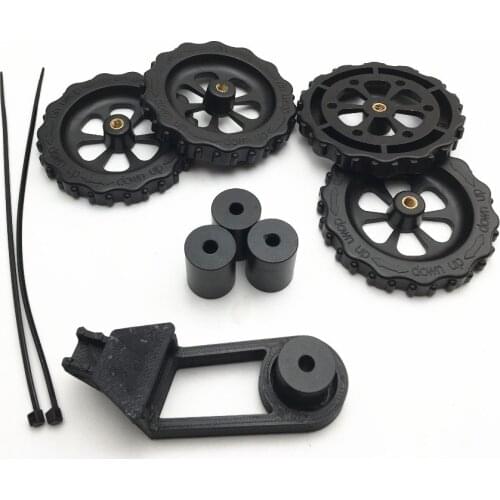 1Set CR-10/ CR10S Aluminum Solid Spacer/Bed Mount with Strain Relief Bracket 4pcs Hot Bed Big Hand Twist Leveling Nut Fast Ship