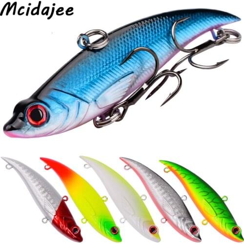 1PC VIB Fishing Baits 7.4cm-2.91"/13g-0.46oz Balancer Fishing Takcle Wobbler Crankbait Sinking 6# BKB Hooks Hard Fishing Lure