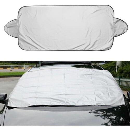 190t Silver-coated Cloth Snow Visor Car External Anti-sun Auto Windshield Protector Prevent Frost Ice Dust