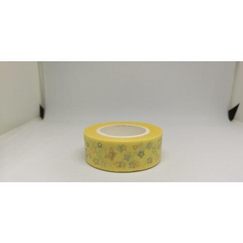 2pcs 1.5cm Lovely stars Washi Tape DIY decoration Scrapbooking Sticker Label Masking Tape School Office Supply