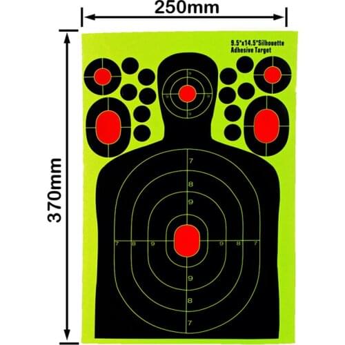 20/50 Sticks Pack Splash Flower Target 14.5 X 9.5/12X12 Inch Adhesive Reactivity Shoot Target Aim for Gun/Rifle/Pistol Bind