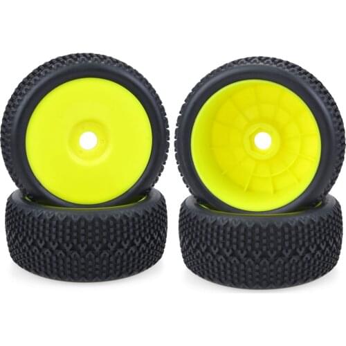 4PCS 1/8 RC Off-Road Tyre 120MM 112MM Buggy Car Tires Wheels 17mm Hub Hex Wheel Rim for 1/8 RC Car Redcat Team HSP