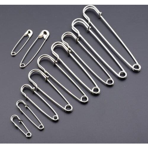 50 Pcs/lots Metal Simple Safety Pin Fixed Clothing Suitcase And Bag Pin Diy Handmade Sewing Tools Accessories