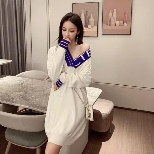 Модные трикотажные платья AUFYSO China At AliExpress