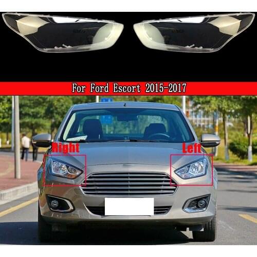 Car Headlight Lens Glass Lampshade Lamp Cover For Ford Escort 2015-2017 Car Headlamp Cover Replacement Auto Shell