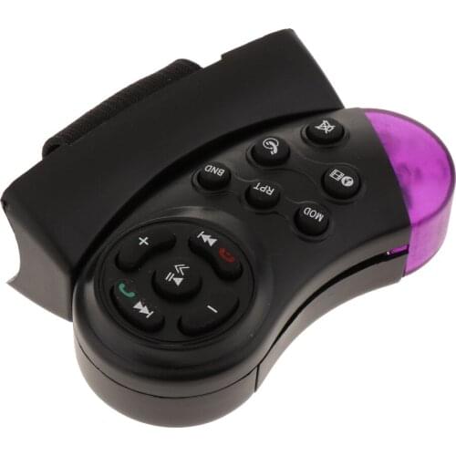 Car Steering Wheel Controller, 11-Key Button DVD MP3 Player Wireless Remote Controller ABS Plastic for Most Vehicles