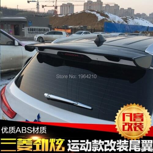 MONTFORD Car Styling ABS Plastic Material Unpainted Color Rear Trunk Boot Wing Rear Spoiler For Mitsubishi ASX 2013-2018