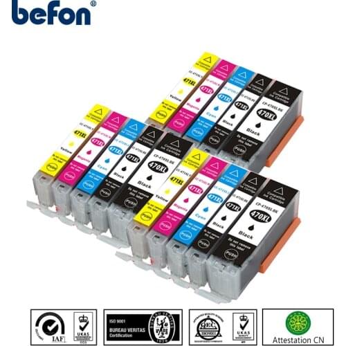 Befon PGI470 PGI-470 BK 470 C LI 471 compatible ink cartridge for canon PIXMA MG5740 MG8640 TS5040 TS6040 TS 5040 TS6040 MG 5740